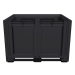 Large Plastic Pallet Box with 3 Runners Side VIew