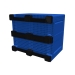Large Plastic Pallet Box with 3 Runners Base