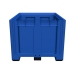 Large Plastic Pallet Box with 3 Runners End View