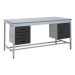 Taurus Utility Workbench With Triple Drawer and Cupboard In Black