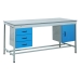 Taurus Utility Workbench With Triple Drawer and Cupboard In Blue