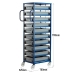 Mobile Tray Rack Dimensions