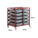 Mobile Tray Rack Dimensions