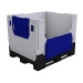 Collapsible Plastic Pallet Box With Drop Down Doors