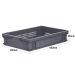 Grey Plastic Ventilated Food Tray