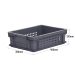 Grey Ventilated Euro Container
