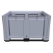 Large Plastic Pallet Box with 2 Runners Side View