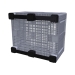 Large Vented Plastic Pallet Box with 2 Runners In Grey Base