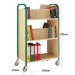 Double Sided Book Trolley Dimensions