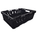 Black Bail Arm Stacking & Nesting (600 x 400 x 190mm) Ventilated Crate