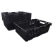 lack Bail Arm Stacking & Nesting (600 x 400 x 190mm) Ventilated Crate