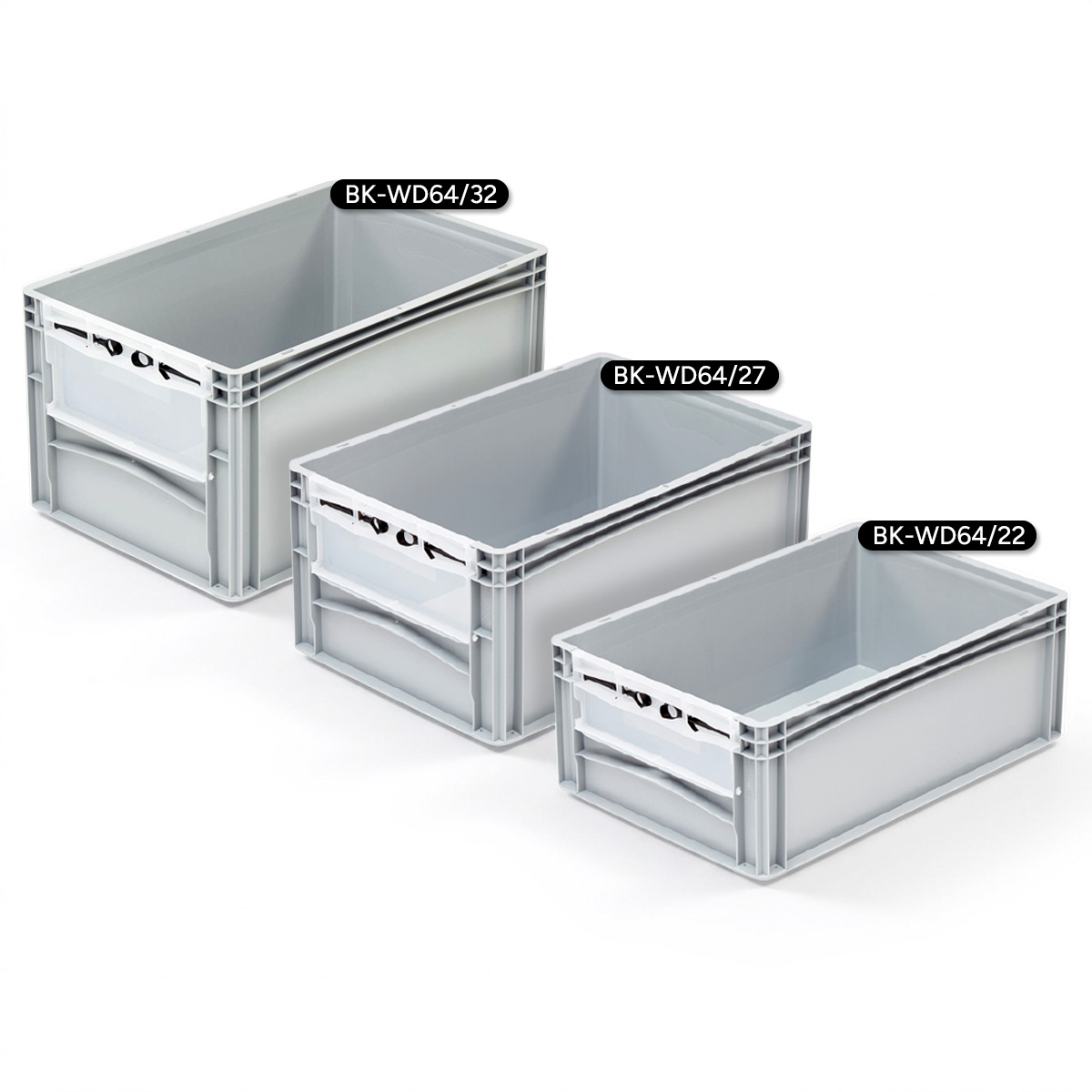 Euro Picking Containers Group with Drop Down Door