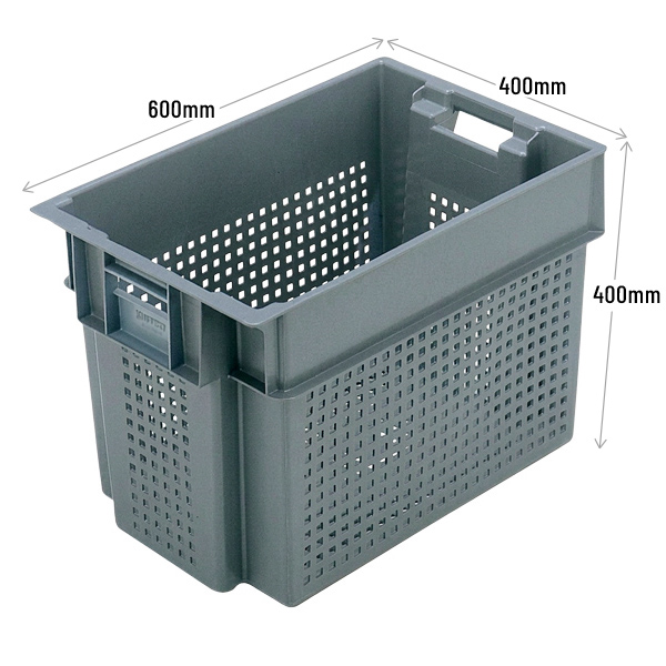 Euro Stacking and Nesting Ventilated Container 70 Litres