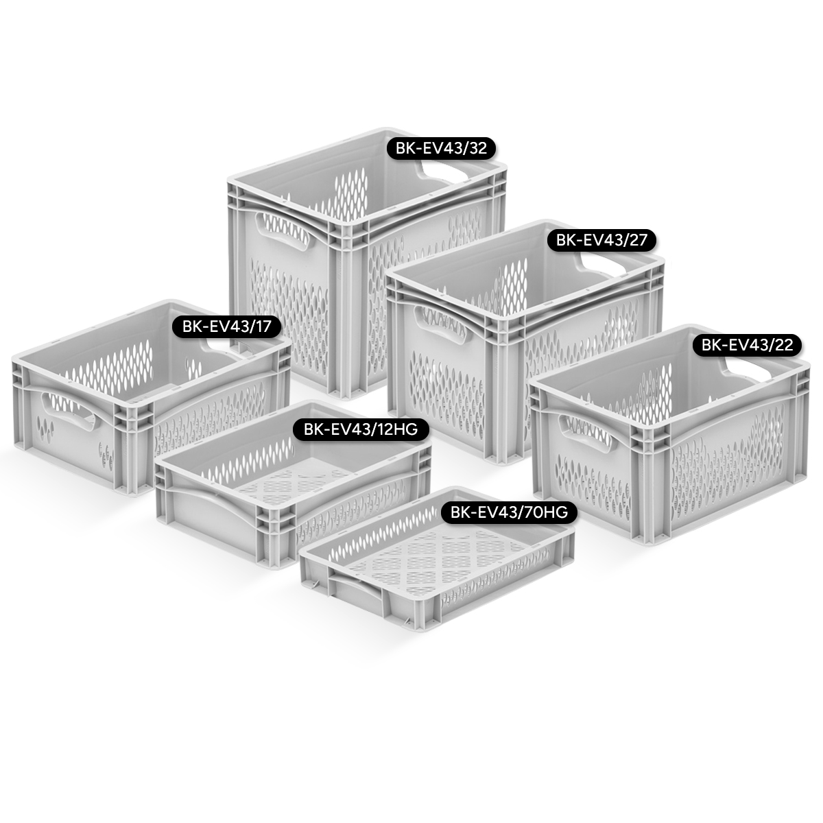 400 x 300 Basicline Vented Containers