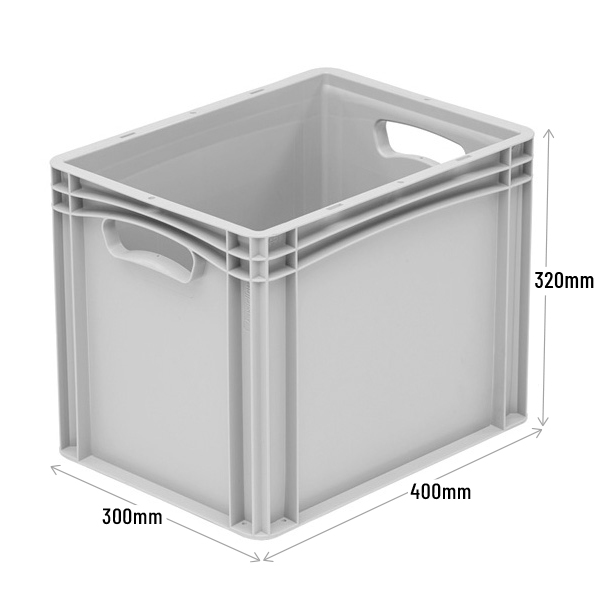 400 x 300 x 320mm Euro Stacking Container with Handles