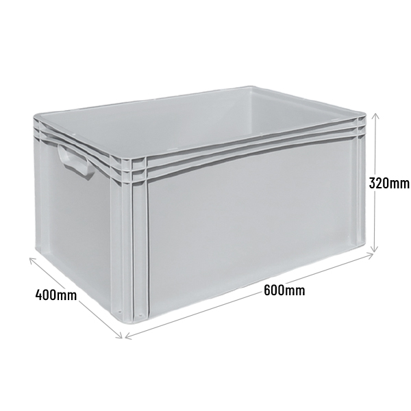 600 x 400 x 320mm Euro Stacking Containers with Hand Grips