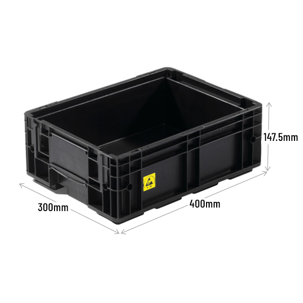 Electro Conductive Containers - 10 Litres with Interlocking Base