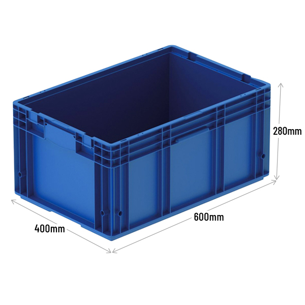 RL-KLT-6428 (VDA) KLT 600 x 400 x 280mm with Smooth Base