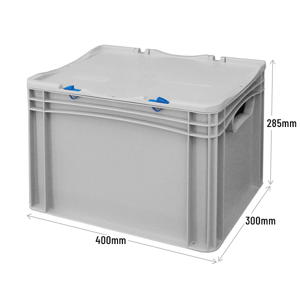 Prime Economy Euro Container Cases (400 x 300 x 285mm) with Hand Holes