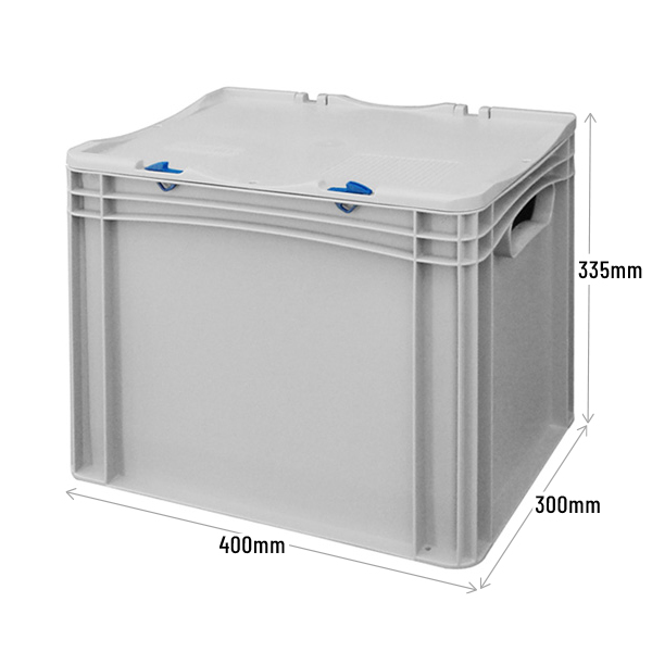 Prime Economy Euro Container Cases (400 x 300 x 335mm) with Hand Holes