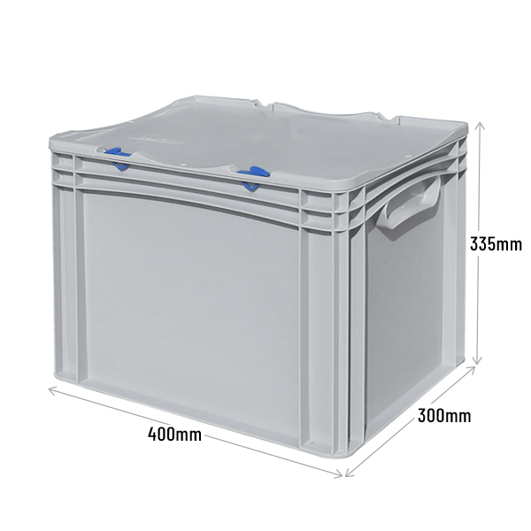 Euro Container Case with Hinged Lid And Hand Grips