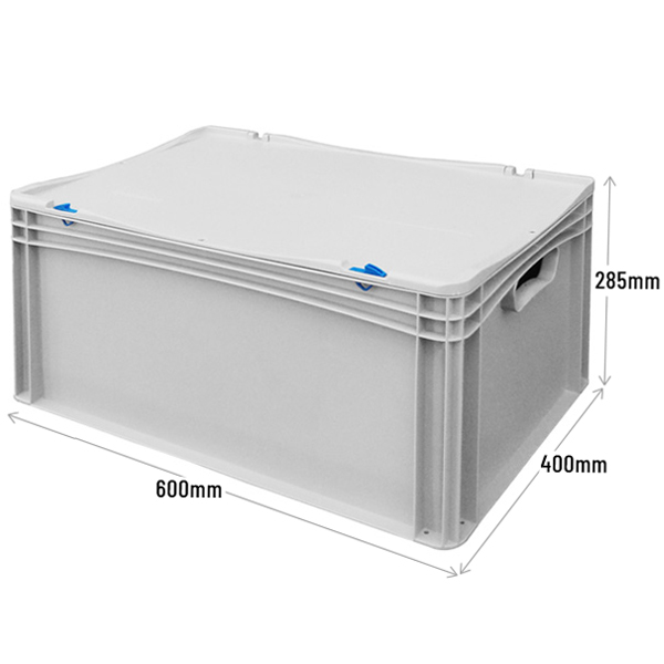 Prime Economy Euro Container Cases (600 x 400 x 285mm) with Hand Holes