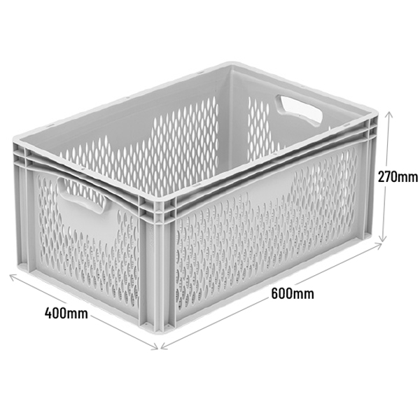 Deep Stackable Container with Air Holes