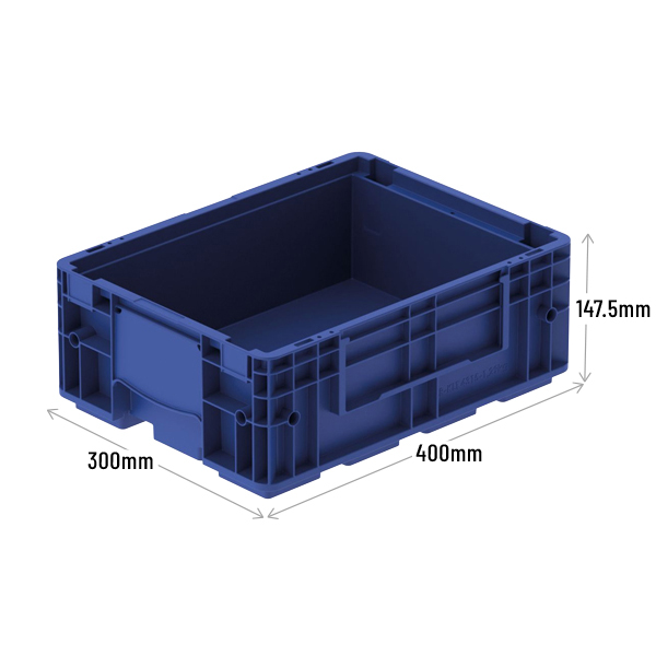 R-KLT (VDA) Small Load Carrier Container 400 x 300 x 147.5mm - Blue