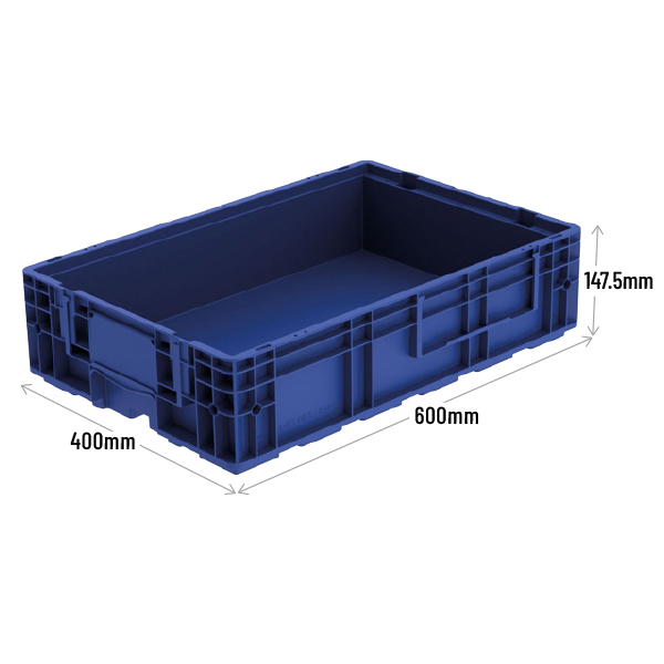 R-KLT (VDA) Small Load Carrier Container 600 x 400 x 147.5mm - Blue