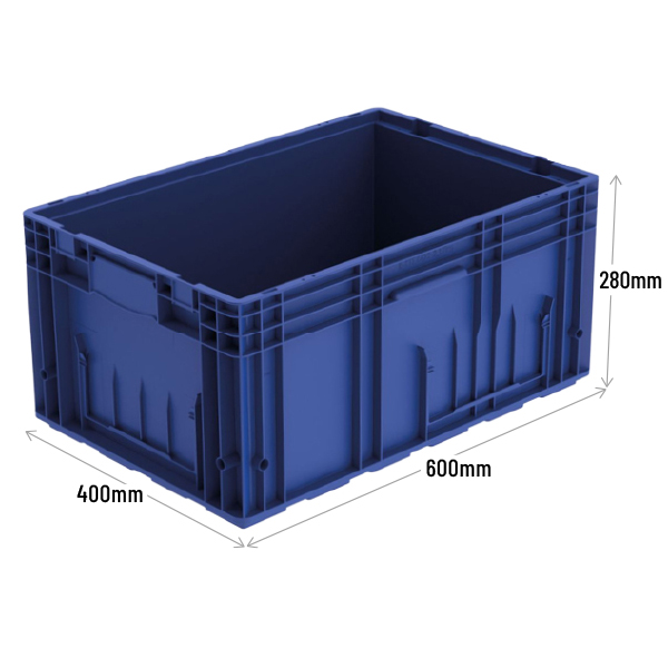 R-KLT (VDA) Small Load Carrier Container 600 x 400 x 280mm - Blue