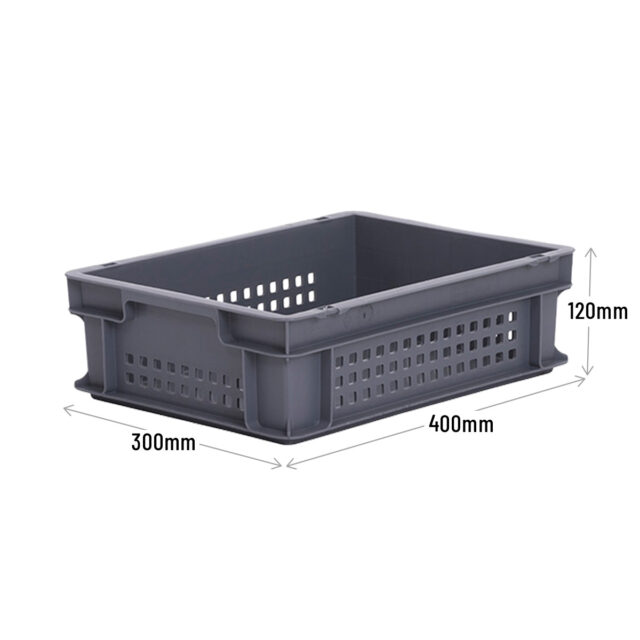 Grey Ventilated Euro Container