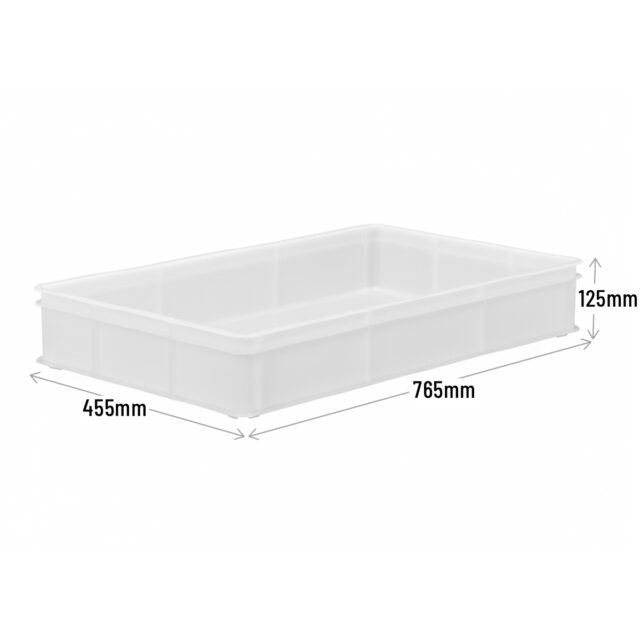 White Confectionery Tray with Solid Sides and Base - M211B