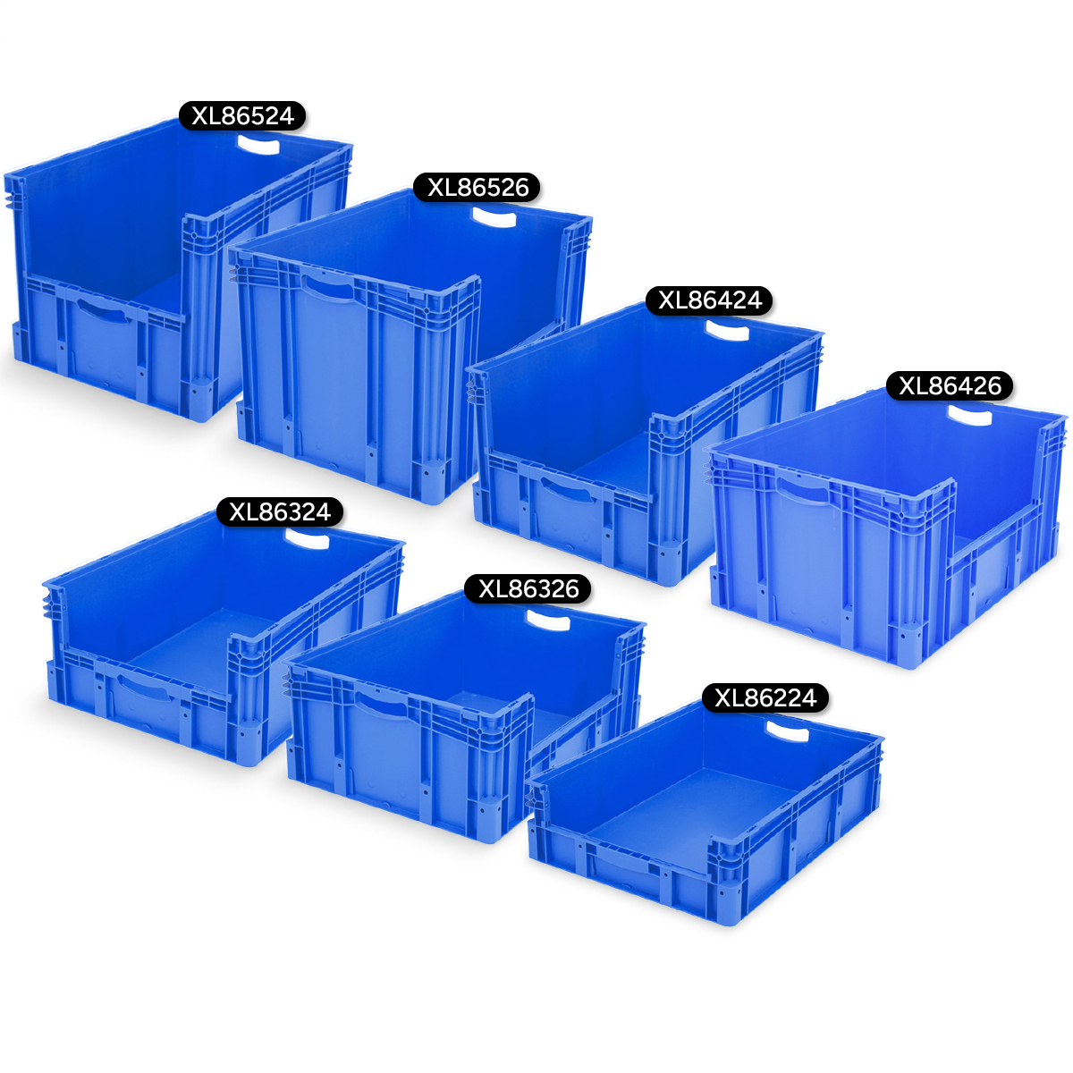 Coloured Euro Picking Containers 800 x 600