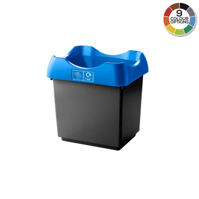 Open Top Recycling Bins with Colour Coded Lids