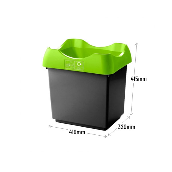 Green Recycling Bin Dimensions