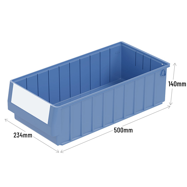 RK5214 Shelf Trays in Blue with 12.6 Litre Capacity - 500mm Deep