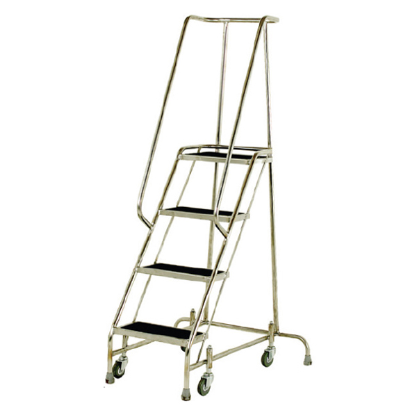 S216 Stainless Steel Mobile Steps