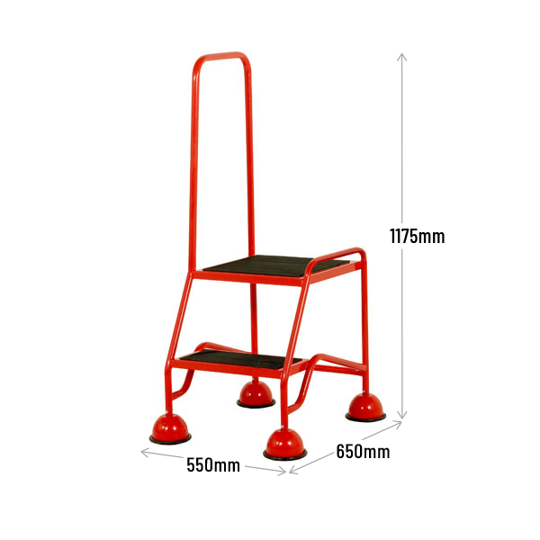 2 Tread Steps Dimensions