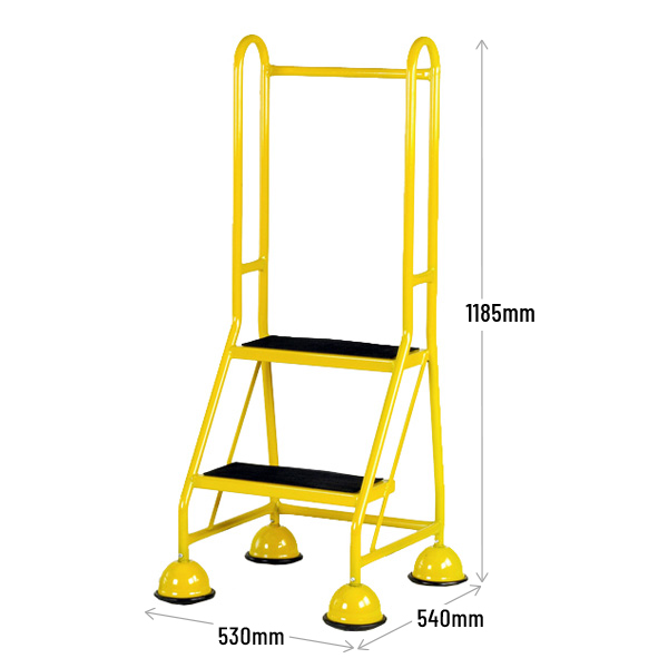 2 Tread Steps Dimensions