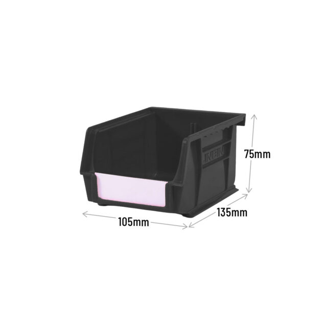 Size 2 Linbins in Black Recycled Plastic