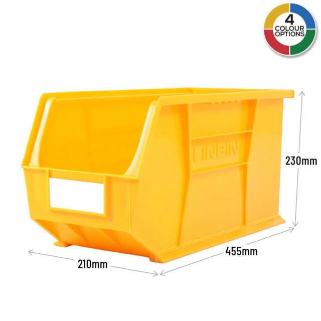 Linbin Size 9 in Yellow Dimensions