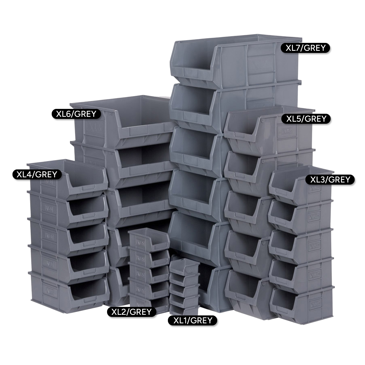 XL Grey Picking Containers