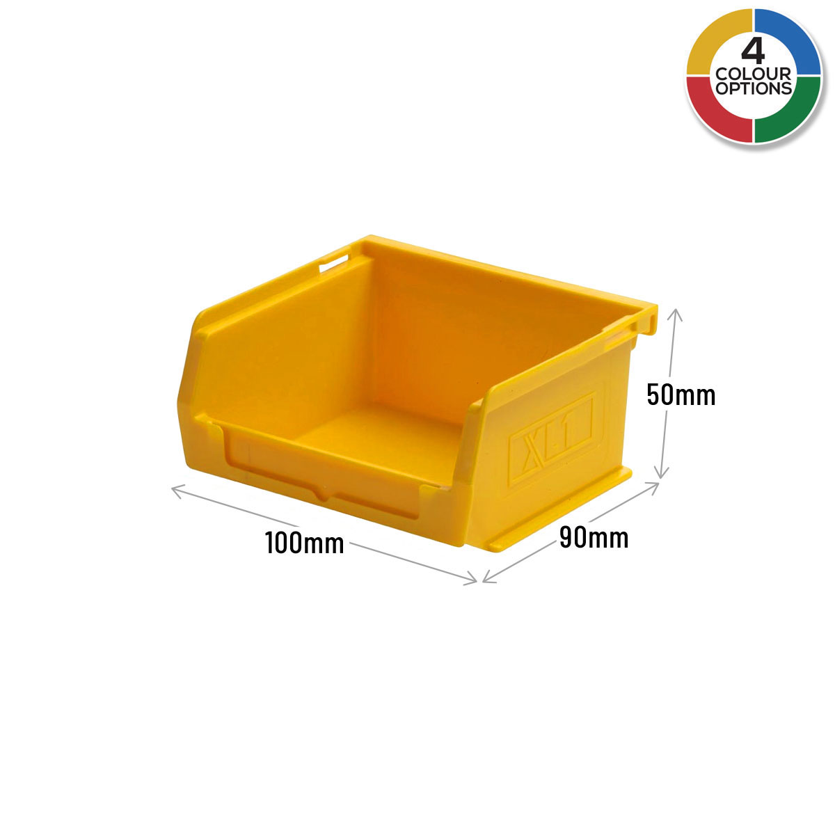 XL1 Picking Bin in Yellow Dimensions
