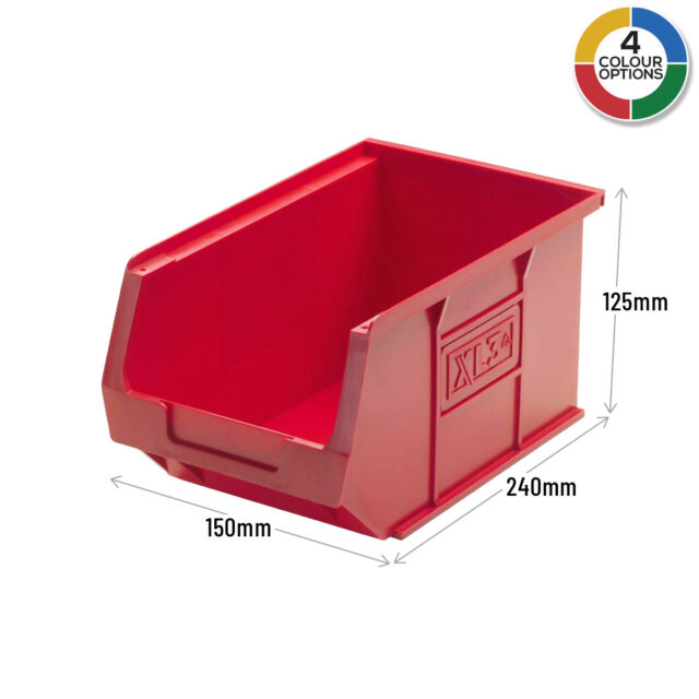 XL3 Picking Bin in Red Dimensions