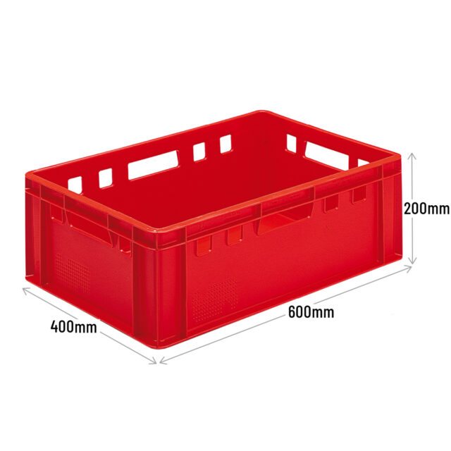 Red Meat Crate 200mm High - Stackable