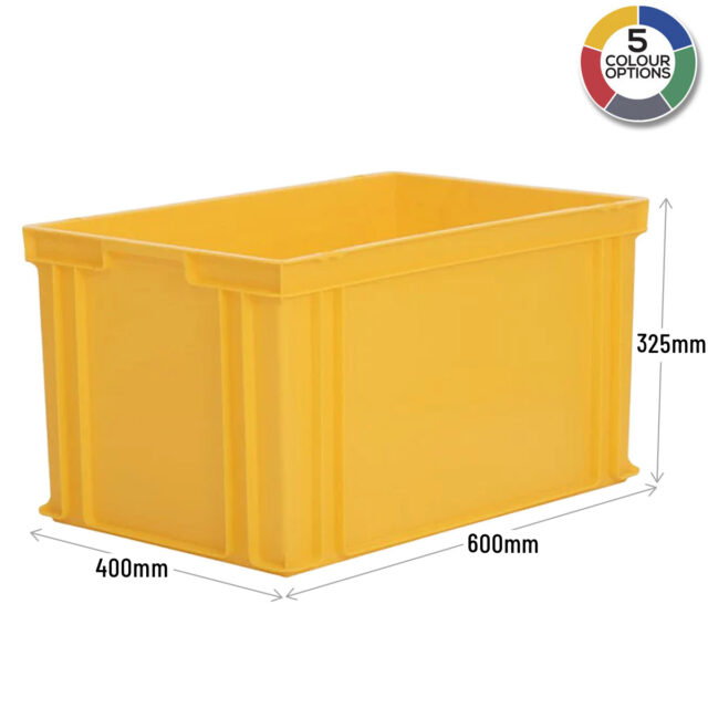 Bright Yellow Storage Boxes - 65 Litre