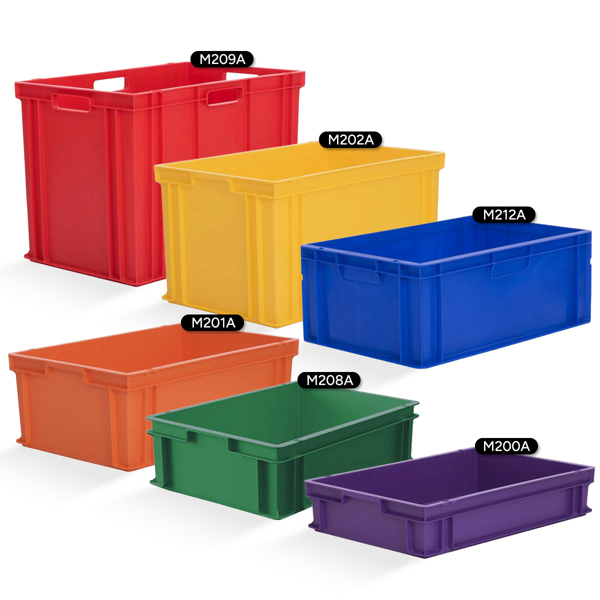 Coloured Euro Stacking Containers 600 x 400