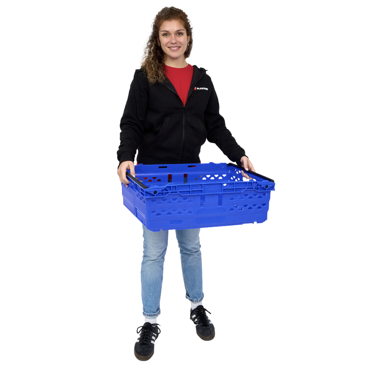 Bale Arm Supermarket Ventilated Crates with Model