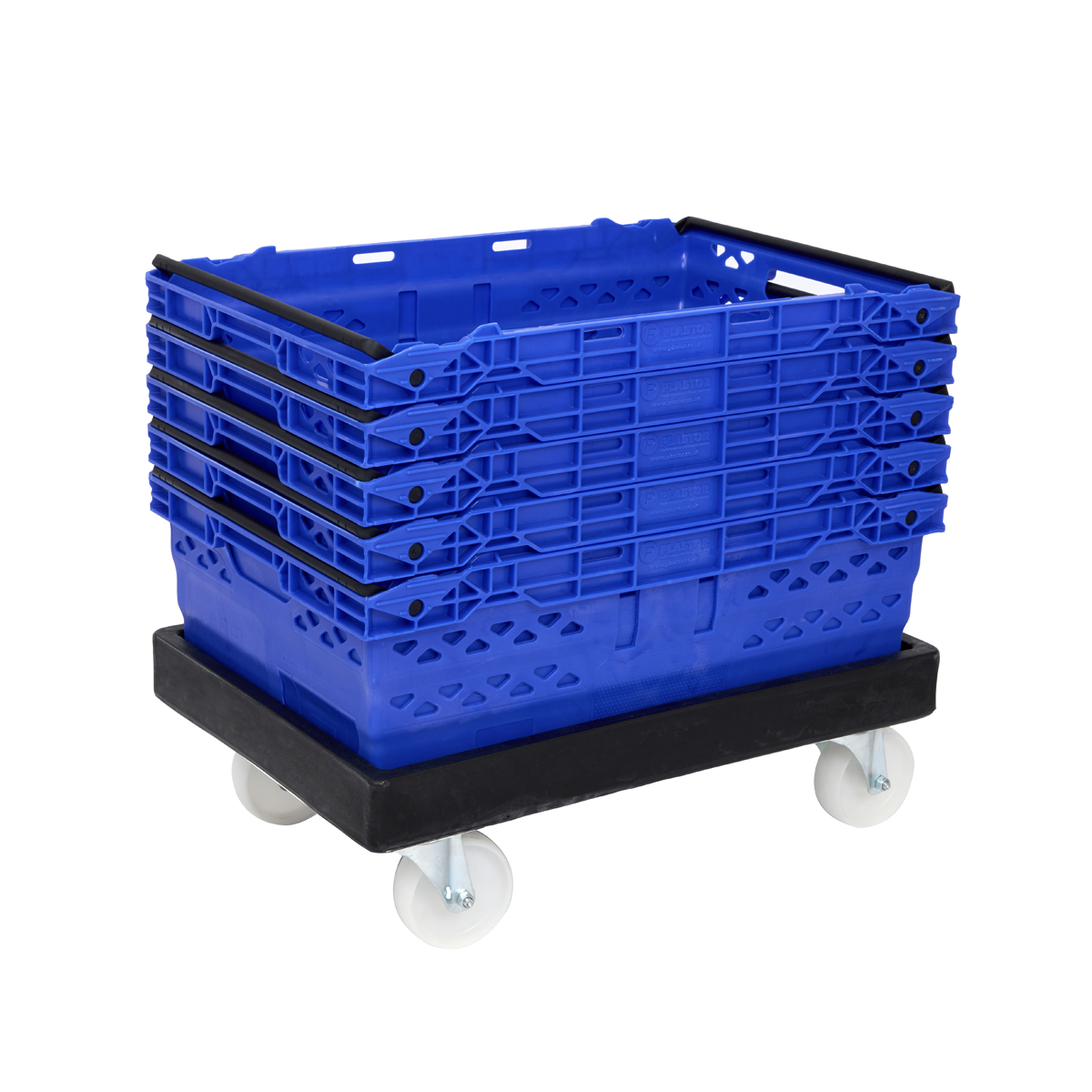 Recycled Plastic Dolly Dimensions with Bale Arm Crates