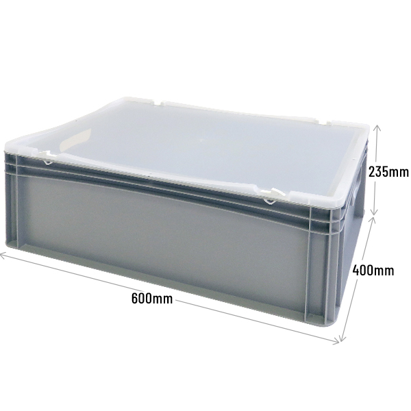 Euro Container Case with Clear Lid